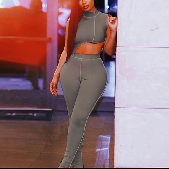 Other - NWT Grey Two Piece Set